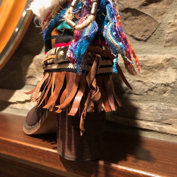 Pre-owned Women's leather cowboy boots - Picture 5 of 7